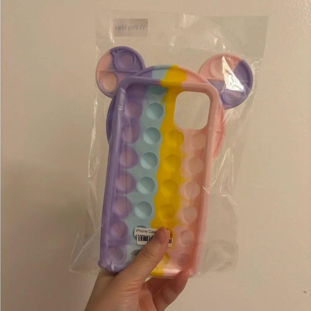 iPhone 11 Pro Max Pastel Ombré Disney Mickey Mouse Pop It phone case